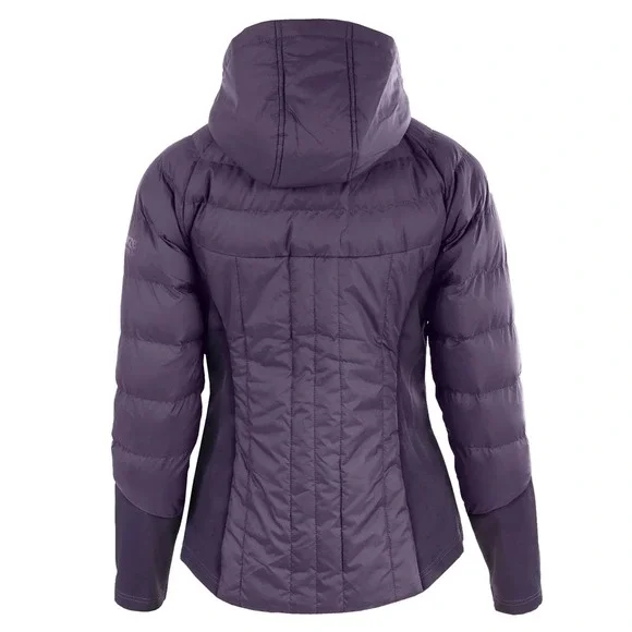 Horze Women's Hooded Puffer‎ Jacket Purple Pink Size US 8 Insulated - Picture 3 of 15